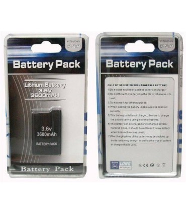 Bateria PSP 3600mAh do konsoli PSP FAT 100x-1004 * Pierwsza wersja PSP