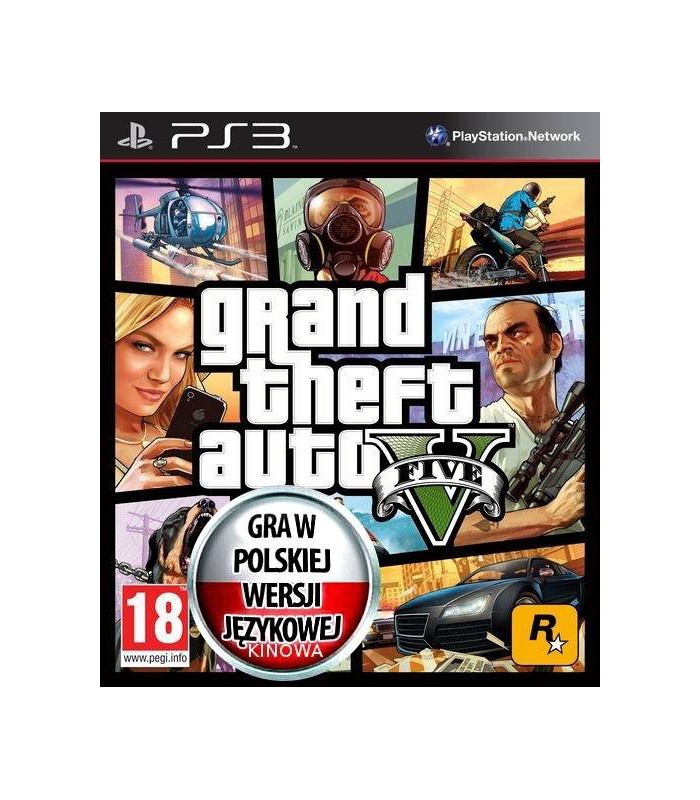 GTA 5 Grand Theft Auto V PL PS3