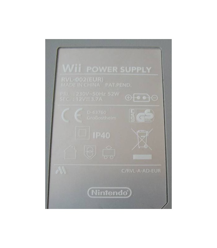 Oryginalny zasilacz NINTENDO 12V 3.7A konsola Wii