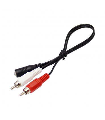 PRZEJŚCIÓWKA KABEL JACK 3,5 NA 2 RCA