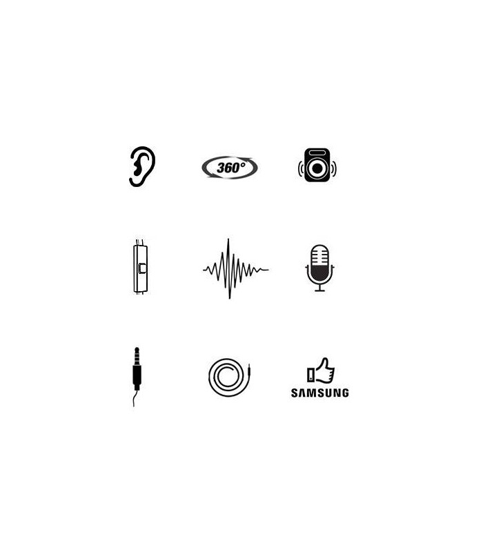 ORYG. SŁUCHAWKI Z MIKROFONEM SAMSUNG EHS64 CZARNE