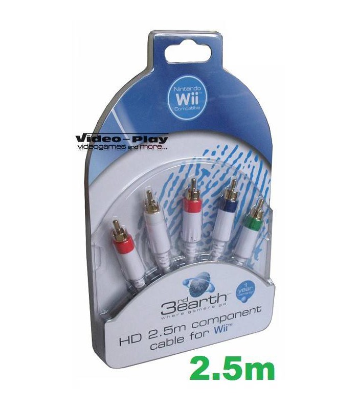 SOLIDNY KABEL HD COMPONENT YUV do KONSOLI Wii 2,5m