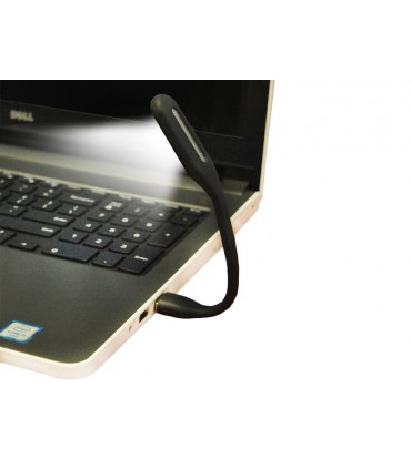 Praktyczna Lampka 6 Led USB elastyczna giętka czarna