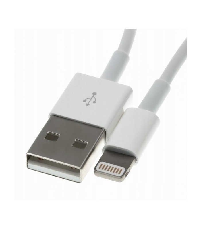 Kabel USB Lightning wszystkie iPhone iPad długi 2m Biały