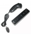 Oryginał Nintendo Kontroler Wii Remote + Nunchuk czarny
