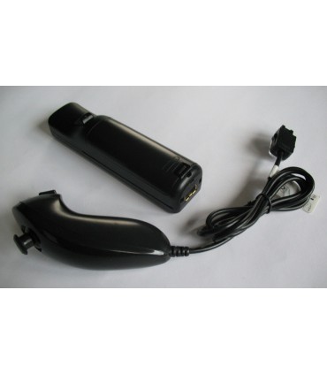 Oryginał Nintendo Kontroler Wii Remote + Nunchuk czarny