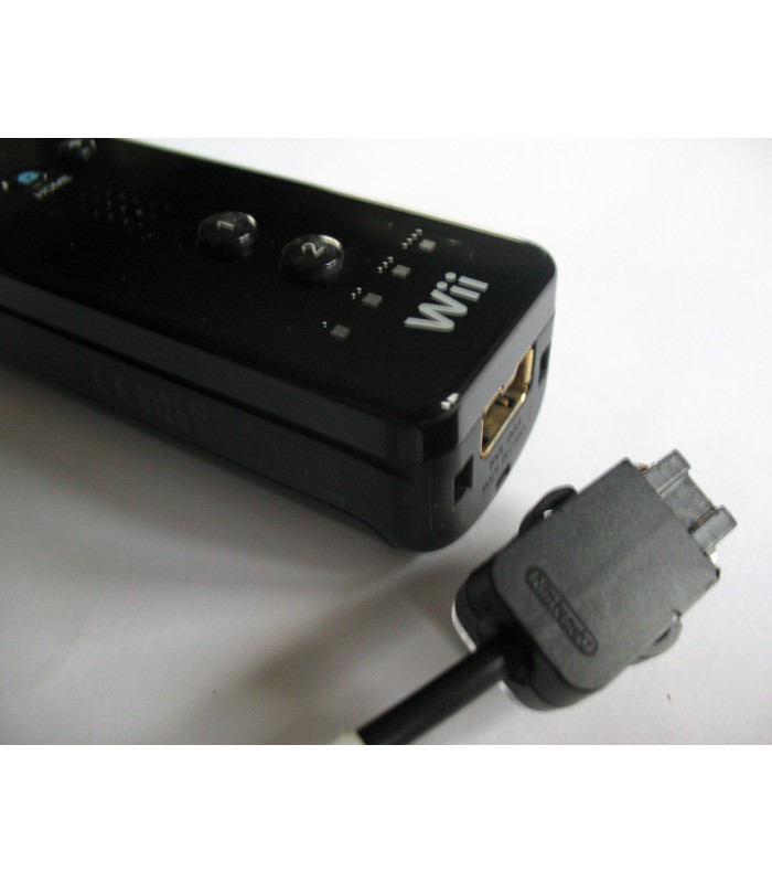 Oryginał Nintendo Kontroler Wii Remote + Nunchuk czarny