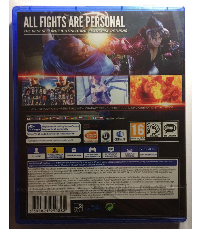 Tekken 7 VR PS4 gra Nowa