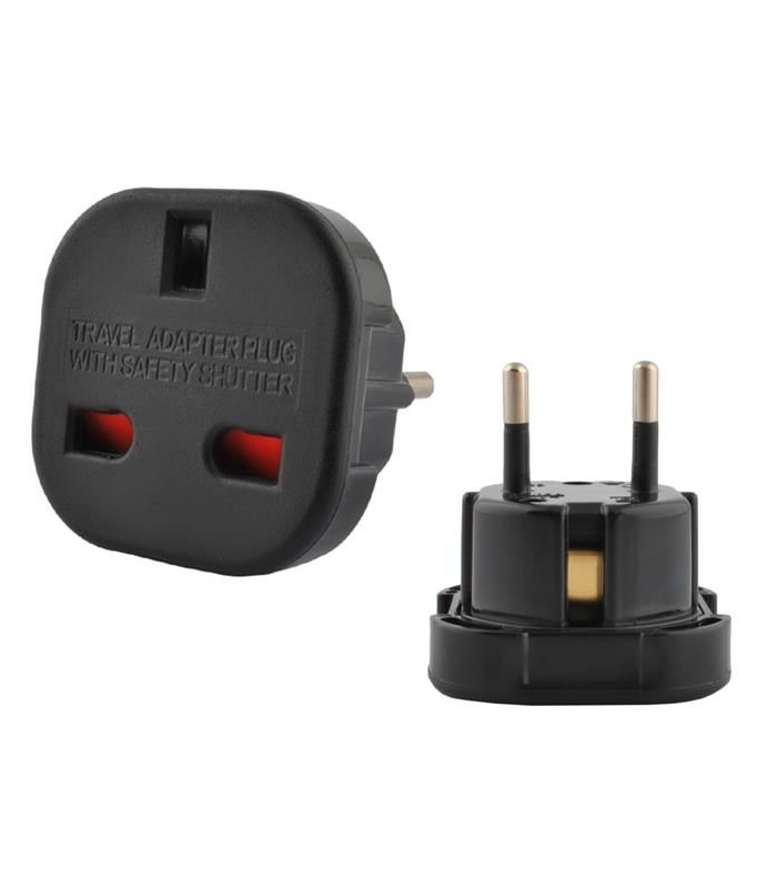 Adapter sieciowy 230V UK na EU Gniazdo Anglia - Wtyczka Europa