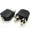 3FM Adapter jack 3.5 - 2x RCA CHINCH F/M