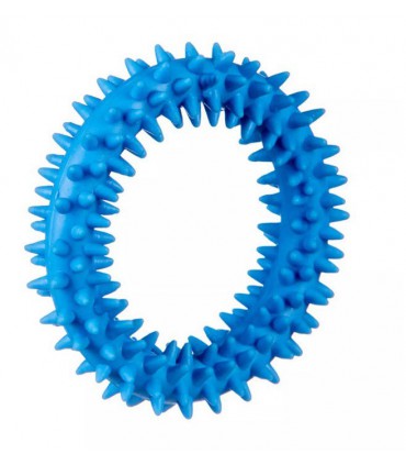 Zabawka dla psa szczeniaka gryzak Ring 9cm blue