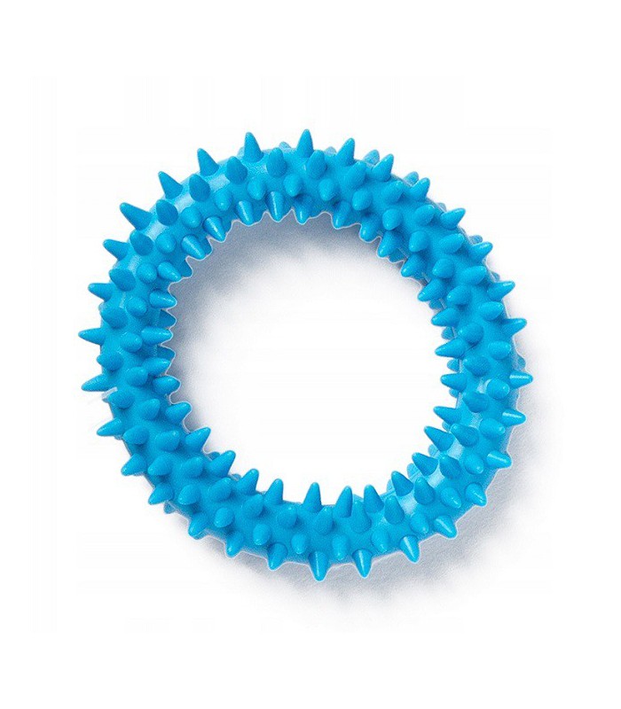 Zabawka dla psa szczeniaka gryzak Ring 9cm blue