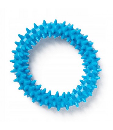 Zabawka dla psa szczeniaka gryzak Ring 9cm blue