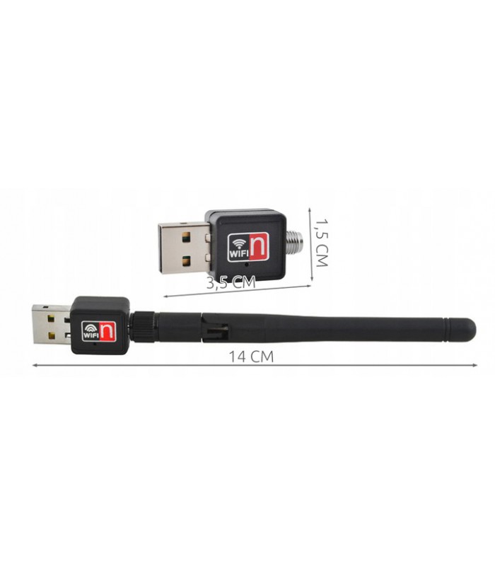 Karta sieciowa WiFi adapter USB 300 Mbps Antena