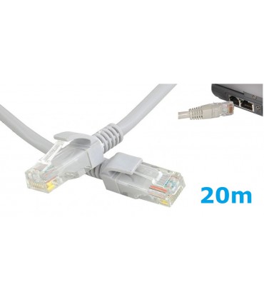 Kabel Sieciowy Lan ethernet skrętka RJ45 UTP 20m Cat5E