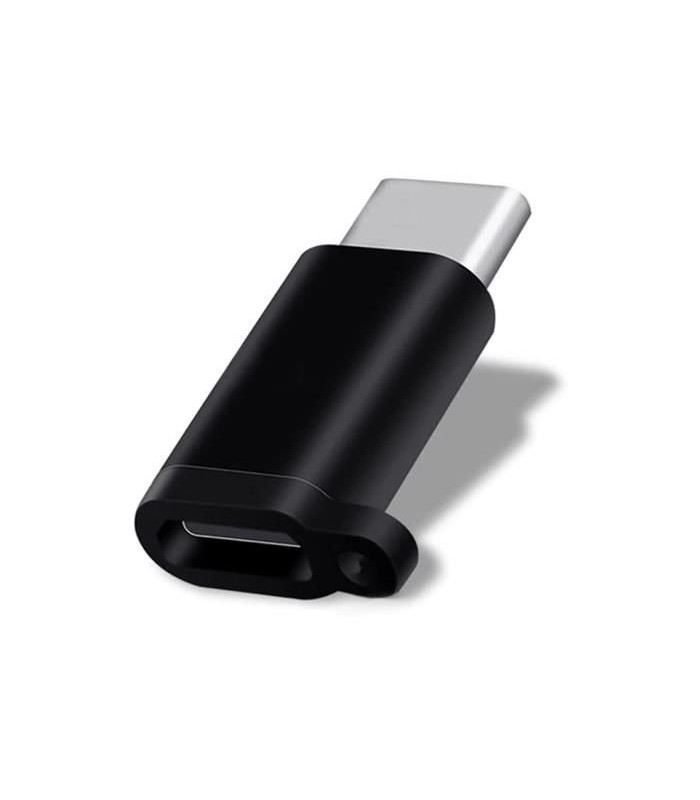 Adapter OTG Micro USB do USB-C Typ C czarny
