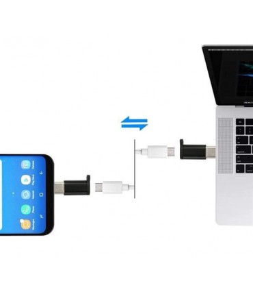 Adapter OTG Micro USB do USB-C Typ C czarny