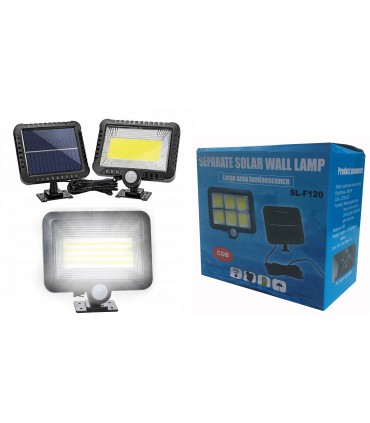 Lampa solarna 100 LED czujnik ruchu zmierzchu