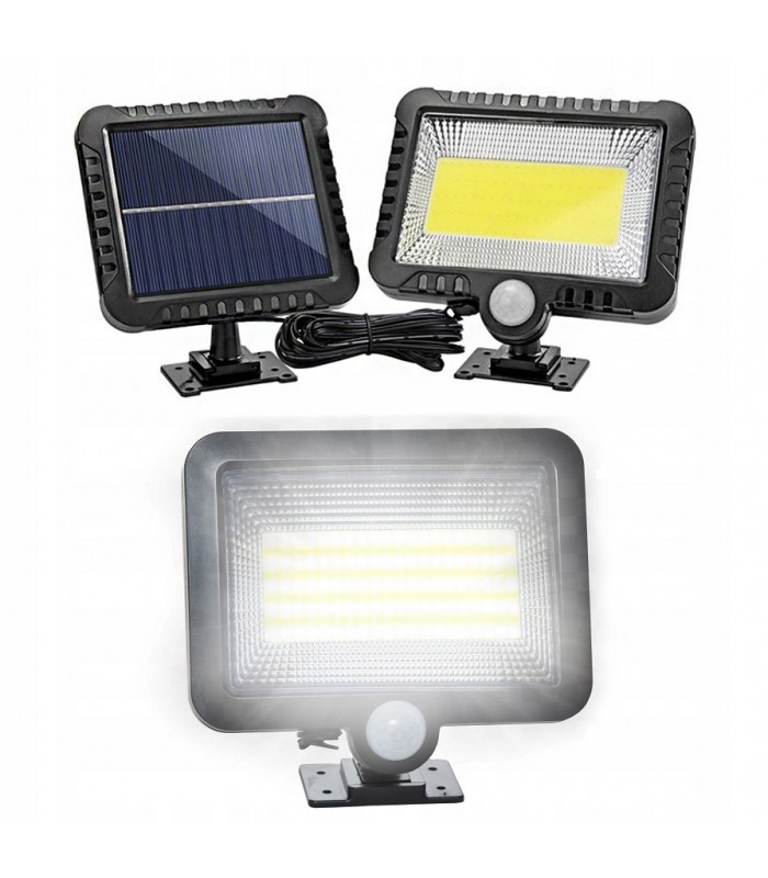 Lampa solarna 100 LED czujnik ruchu zmierzchu