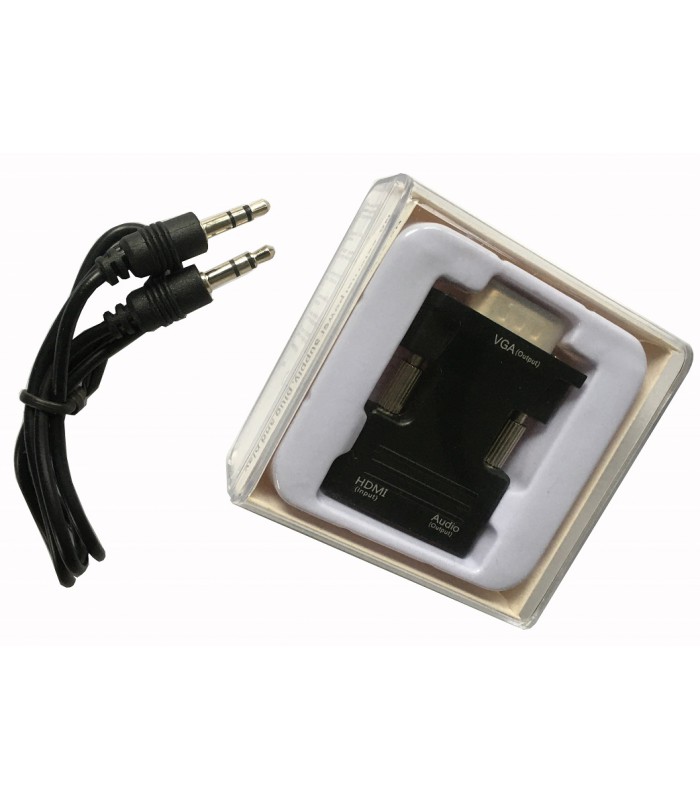 Konwerter HDMI do VGA + Audio Wtyk HDMI - Gniazdo VGA D-SUB