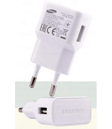 Ładowarka sieciowa Samsung ETA0U83EWE USB 1A Biała