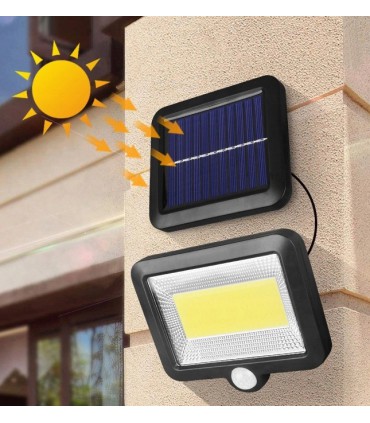 Lampa solarna 100 LED czujnik ruchu zmierzchu