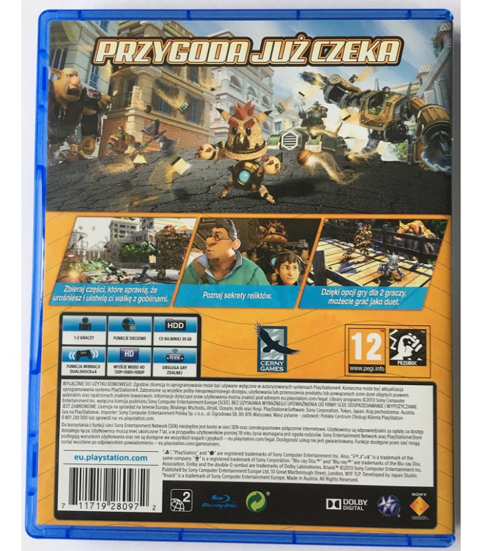 Knack PS4 PL po polsku