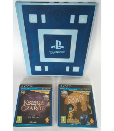 Wonderbook + 2 gry Księga Czarów Detektyw Diggs PL