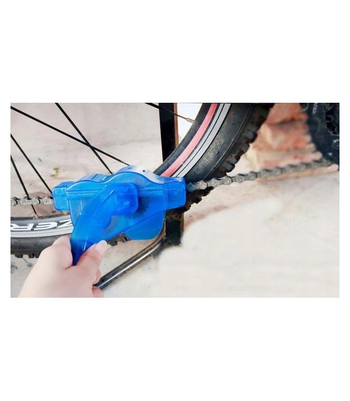 Przyrząd narzędzie do czyszczenia łańcucha rower