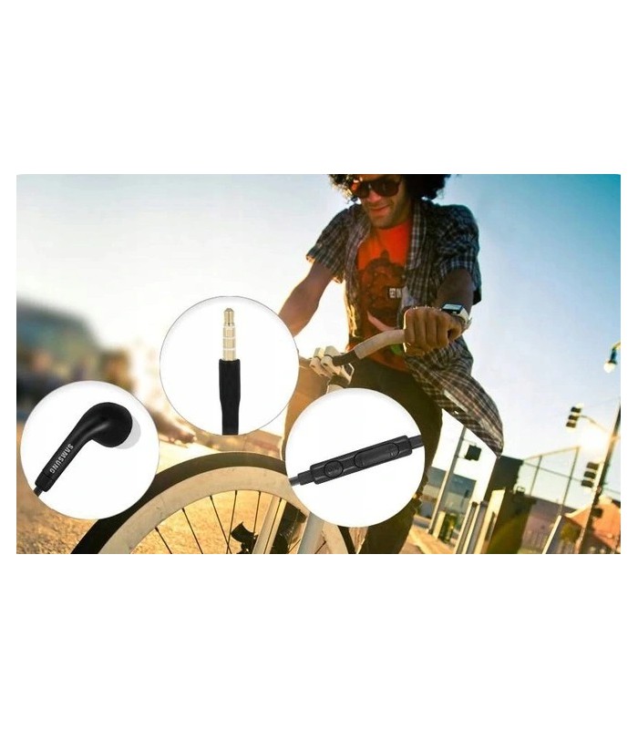 Oryg. słuchawki z mikrofonem SAMSUNG EHS64 czarne