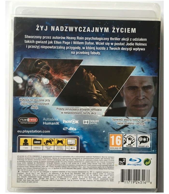 Beyond Dwie Dusze PL Dubbing gra PS3