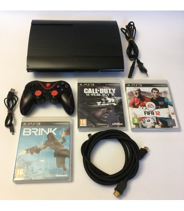 Konsola PS3 Super Slim 500GB + 3 gry