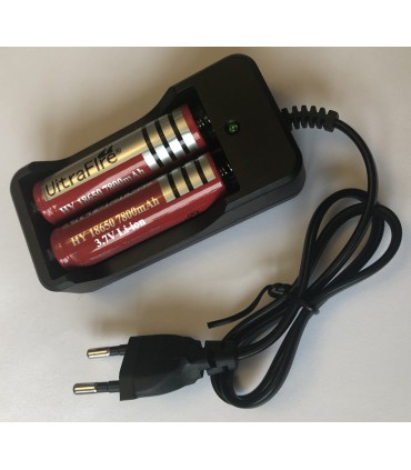 Ładowarka + 2 akumulatorki 18650 7800mAh 3.7V