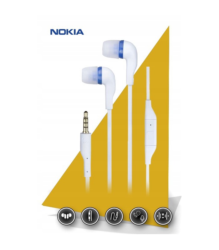 Słuchawki Nokia WH-205 dokanałowe Mikrofon