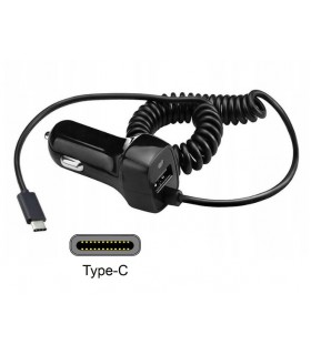 Szybka Ładowarka samochodowa 3A USB + kabel Typ C