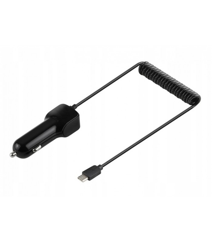 Szybka Ładowarka samochodowa 3A USB + kabel Typ C