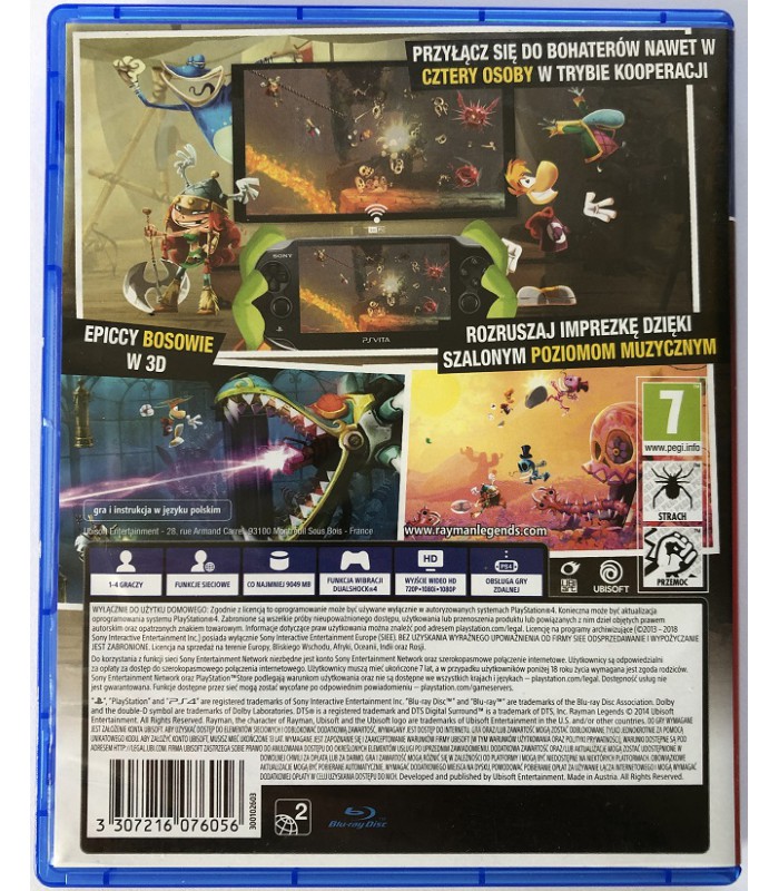 Rayman Legends PS4 PL