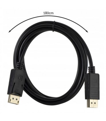 Kabel DisplayPort DP na HDMI 4K 1.8m
