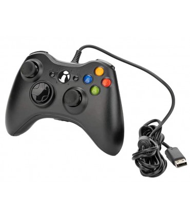 Pad PC XBOX 360 przewodowy kontroler USB czarny