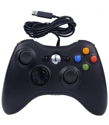 Pad PC XBOX 360 przewodowy kontroler USB czarny
