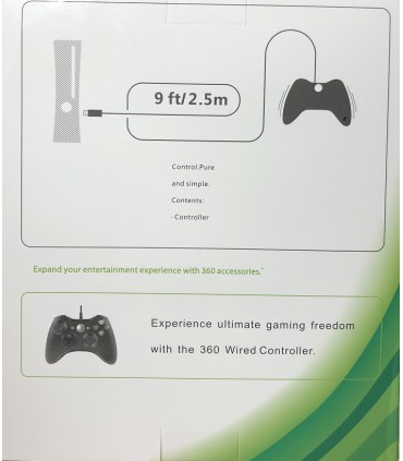 Pad PC XBOX 360 przewodowy kontroler USB czarny