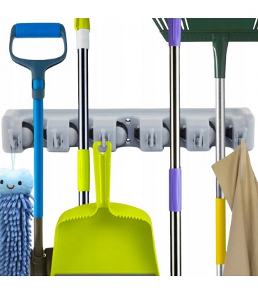 Solidny Uchwyt Wieszak na Miotły Mop Narzędzia Kij