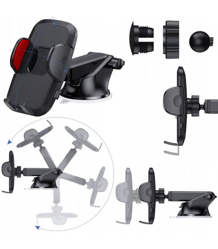 Uchwyt do Telefonu na Szybę Kokpit w Samochodzie