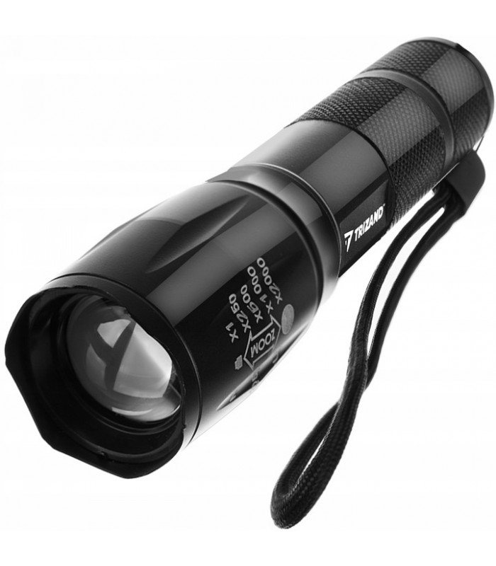 Latarka 2w1 Taktyczna CREE Led Zoom UV