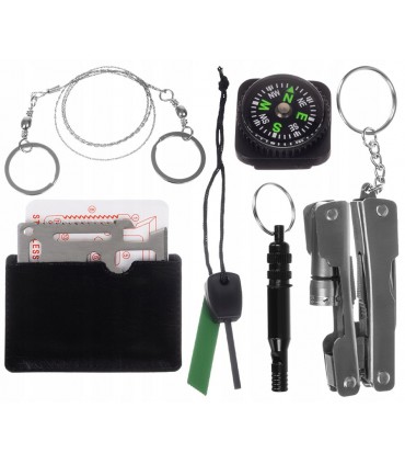 Zestaw Survival Przetrwania Niezbędnik 7w1