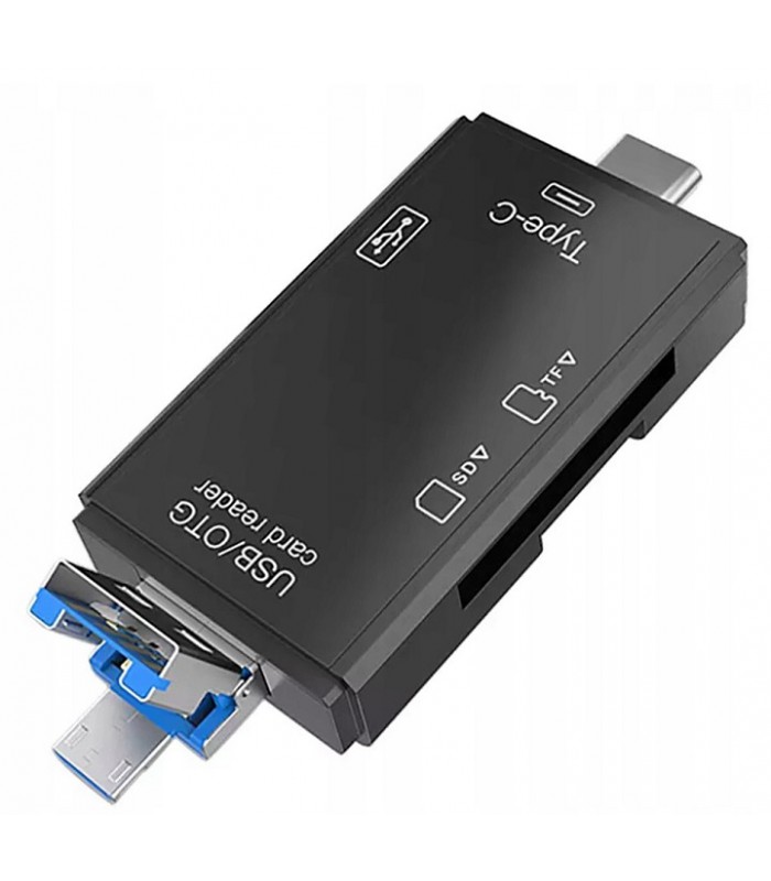 Multi Czytnik kart pamięci 5w1 USB C Pendrive OTG