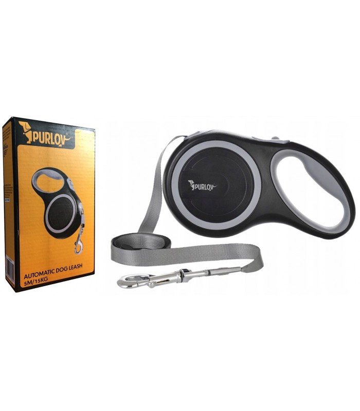 Smycz dla Psa do 15kg Taśma 5m z blokadą