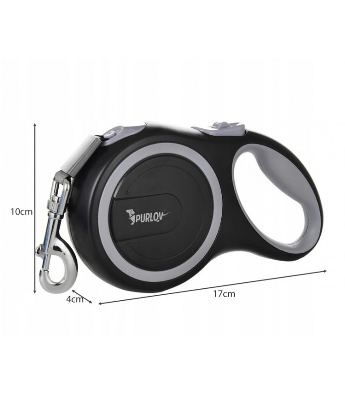 Smycz dla Psa do 15kg Taśma 5m z blokadą