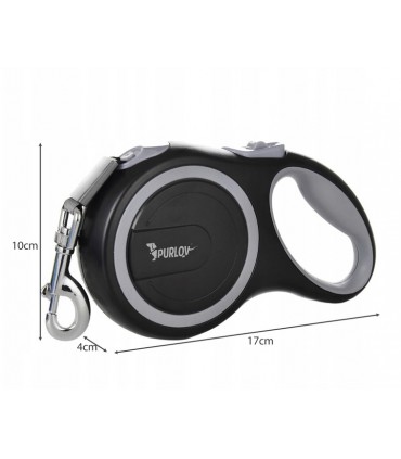 Smycz dla Psa do 15kg Taśma 5m z blokadą