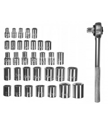 Zestaw Kluczy Narzędzia Klucze Nasadowe w Walizce 